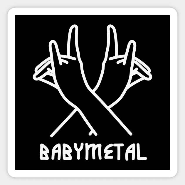 fox sign - babymetal Magnet by benbena